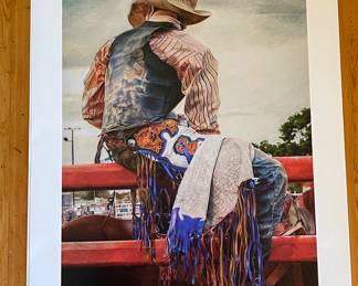 Houston Livestock Show School Rodeo Art 2019 Grand Champion Signed Numbered Print “After the Storm Comes a Calm” by Hector Maldonado Special Edition