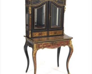 Boulle Style Brass Secretary