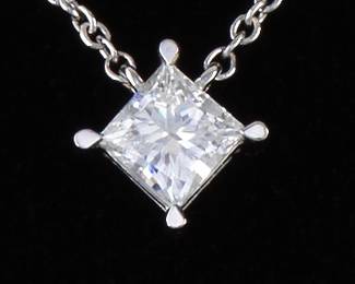 Ladies Gold and Lab Grown Diamond Necklace 