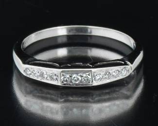 Ladies Gold and Diamond Band 