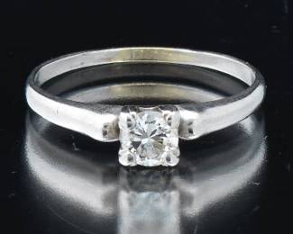Platinum and Diamond Ring 