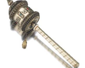 Silver Tibetan Prayer Wheel