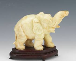 Carved Hardstone Elephant