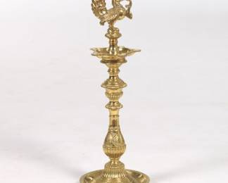 Brass Peacock Diya Oil Lamp