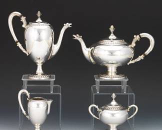 Italian 800 Silver Tea and Coffee Service 