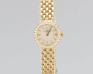 Ladies Baum  Mercier Gold and Diamond Watch 
