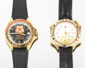 Two Russian Waterproof Wristwatches