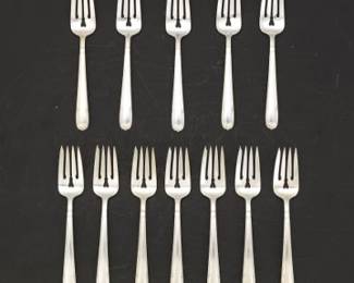 Twelve Alvin Sterling Luncheon Forks