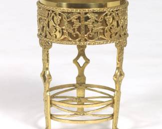 Ornate Brass Plant Stand