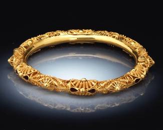 High Karat Gold Bangle Bracelet 