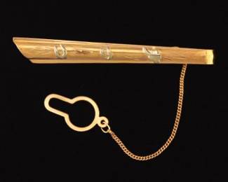 18k Yellow Gold Lucky Tie Bar 