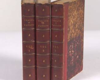 Adam Smith, Wealth of Nations English, 3 vol.