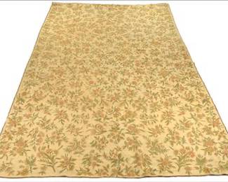 French Aubusson Design Hooked Stitch Carpet 