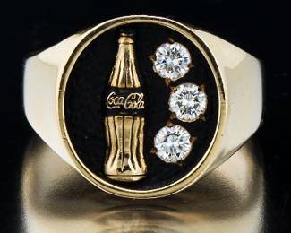 Another Gold and Diamond Coke Ring 