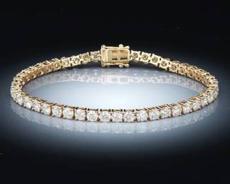 Ladies 9.59 Carat Diamond Tennis Bracelet 