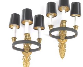 Pair of French Empire Wall Sconces
