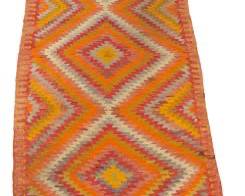 Old All Wool Kilim Carpet 