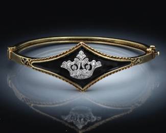 Bracelet With Diamond Crown 