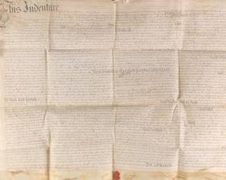 1769 Reign of King George III Indenture