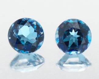 A Pair of Two Unmounted Topaz 