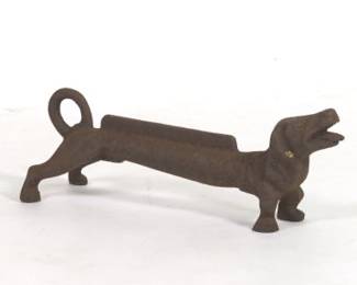 Cast Iron Dachshund Boot Scraper