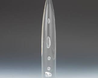 Elongated Decorative Bubble Art Glass