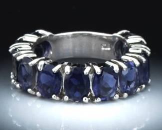 Ladies Iolite Eternity Band 