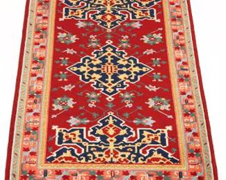 Fine Turkish Sculptured Village Rug