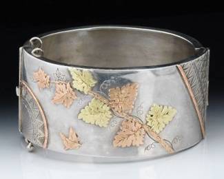 Victorian Silver Cuff Bracelet 