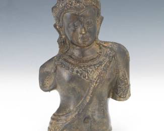 Thai Bronze Buddha Bust