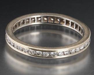 Ladies Gold and Diamond Eternity Band 