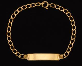 Unoaerre 18k Gold ID Bracelet 