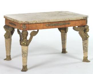 French Empire Egyptian Revival Occasional Table
