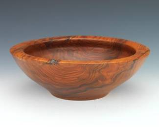 Carved and Turned Maple Wood Centerpiece Bowl
