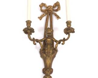 Neoclassical Cherub Sconce