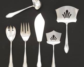 German 800 Silver Serving Pieces, Set of 6 