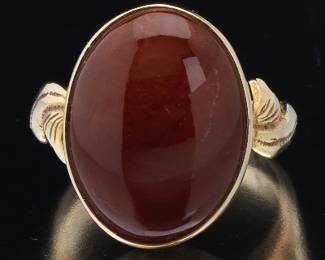 Antique Gold and Carnelian Ring 