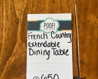 French Country Extendable Dining Table