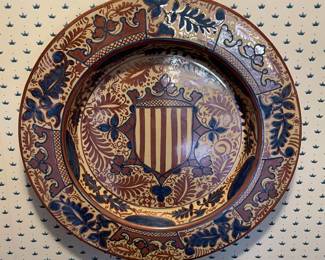 Antique Spanish Lusterware Bowl