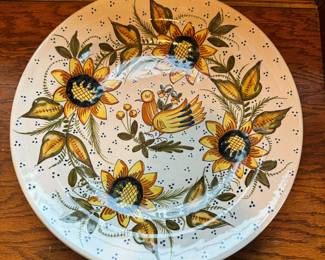 Vtg Alicante Sunflower Plate