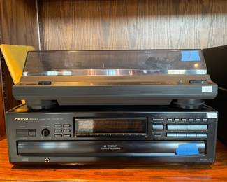 Onkyo Stereo Cassette Tape Deck TA-R301, Onkyo Auto Return Turntable CP-101A