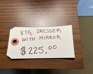 VTG Dresser with Mirror