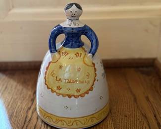 Spanish Ceramic Bell Lady