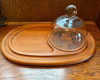 Dansk Cheese Tray with Cloche