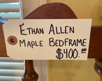Ethan Allen Maple Bedframe