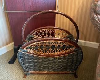 Exotic Bamboo Woven Wicker Basket