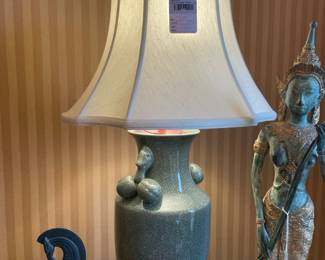 Crackle Glaze Table Lamp