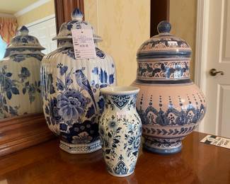 Delft Blue Vases