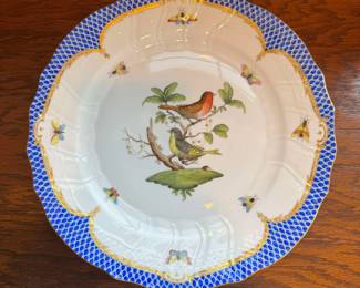Herend Rothschild Blue Bird Bowls