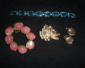 Just some of the signed costume jewelry by Judy-Lee, Cora and more